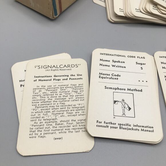 Signal Int’l Merchant Marine Navy Flash Cards - Picture 6 of 8